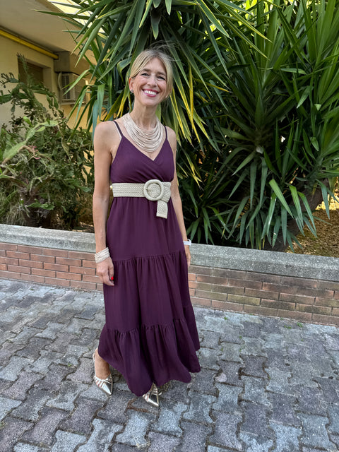 Viviana Plum Dress