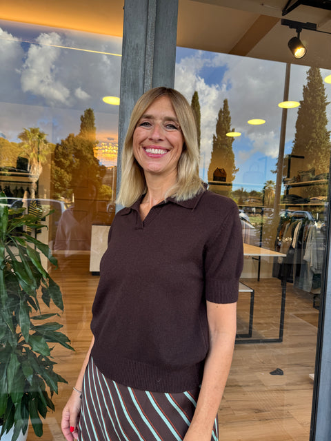 Polo Virginia Marrone