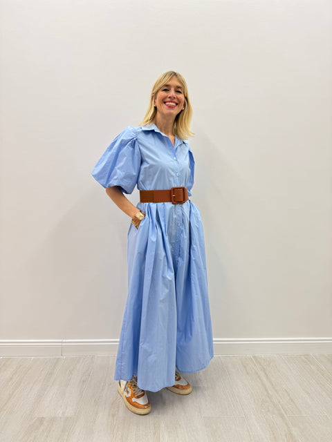 Vestido Posillipo Celeste