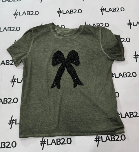 T-shirt Chic Verde Delavè