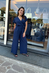 Priscilla Blue Jumpsuit