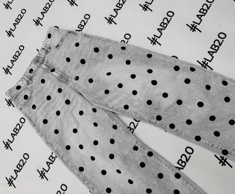 Jeans Pois Grigio