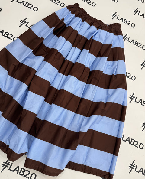 Gonna Big Stripes Marrone