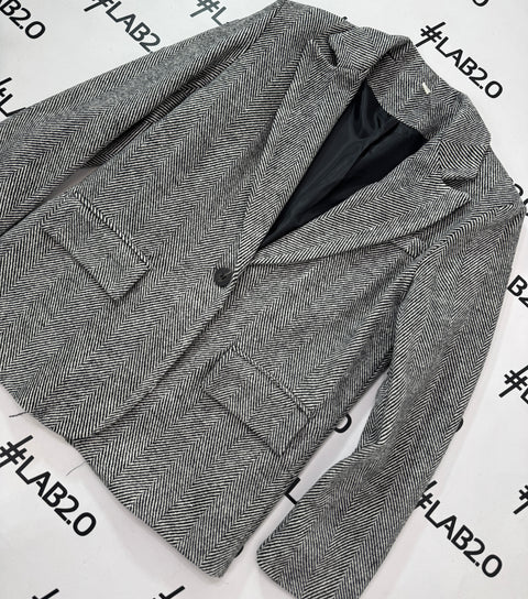 Blazer Spinato Grigio