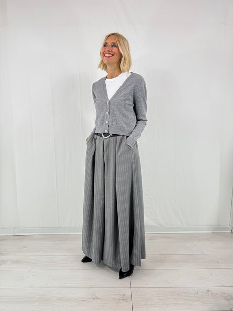 Cardigan Botton Grigio