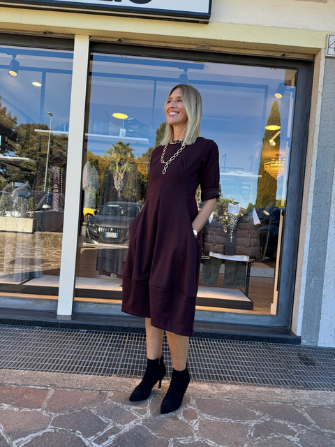 Abito Lara Bordeaux
