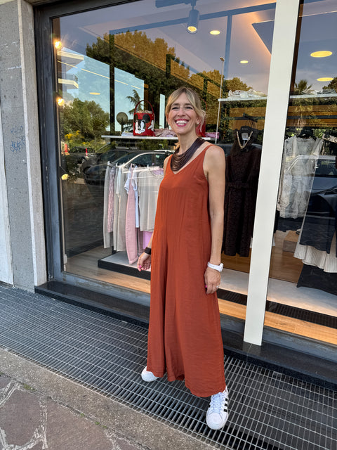 Alice Brick Jumpsuit