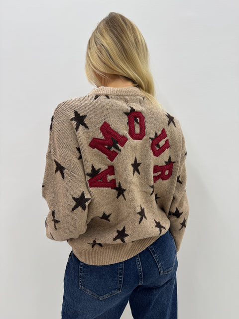 Maglione Amour Camel