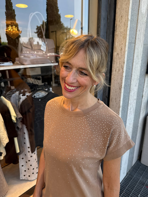 Brill Washed Camel Dress