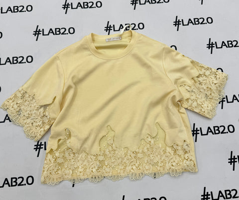 Camiseta Perla amarillo claro