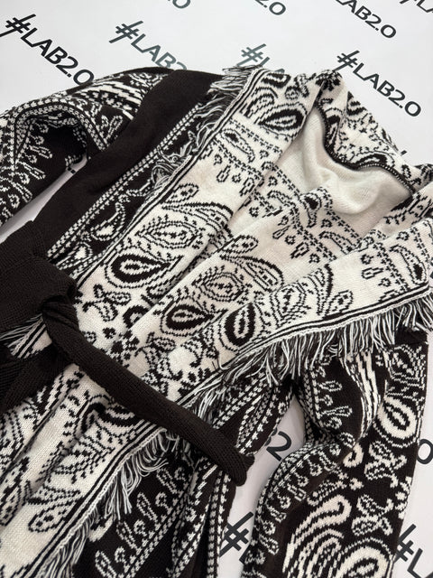 Cardigan Bandana Marrone