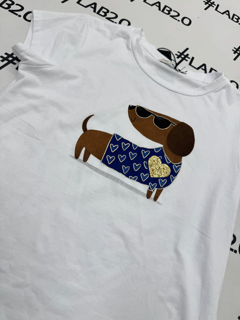 T-shirt Lapo bleue