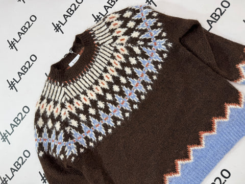 Maglione Etnic Marrone