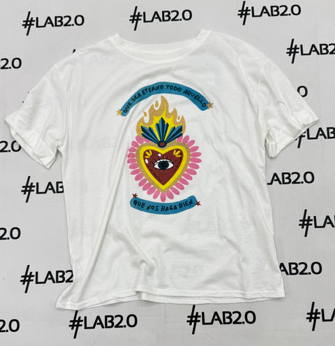 T-shirt Heart Bianca