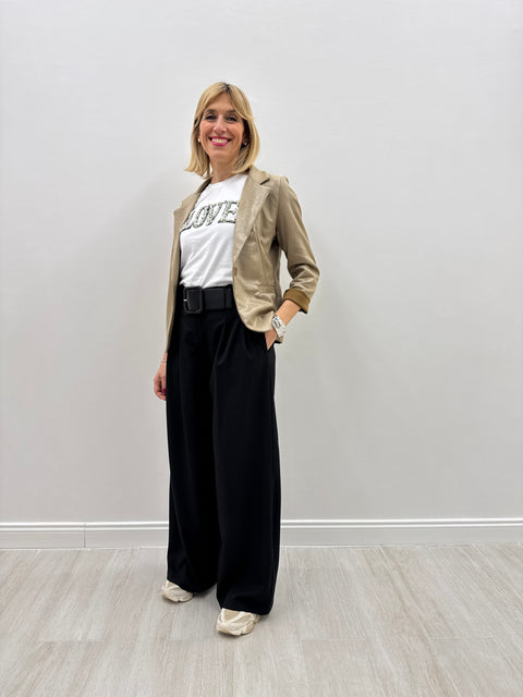 Blazer Ambra Glitter Tortora