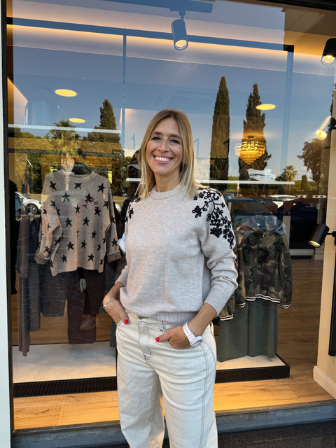 Elegant Taupe Sweater