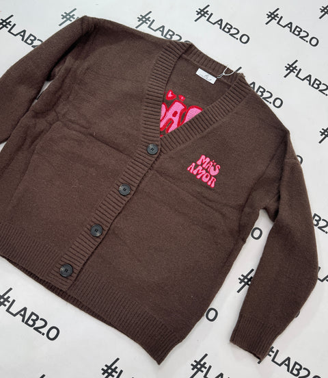 Cardigan Amour Marrone