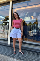 amiseta Mina rosa y fucsia