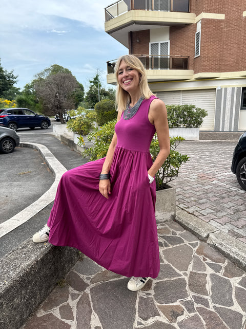Raspberry Angela Dress