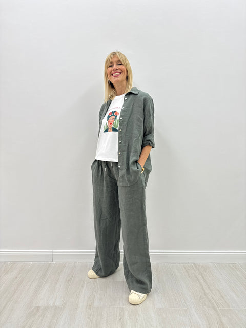 Pantalón Giusy verde militar