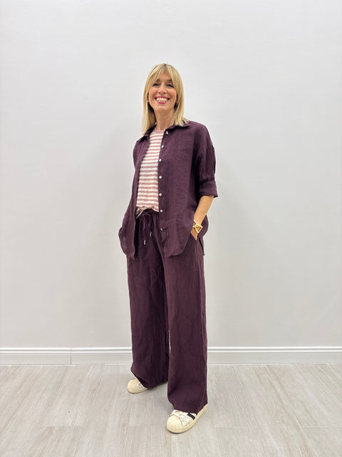 Pantalón Giusy burdeos