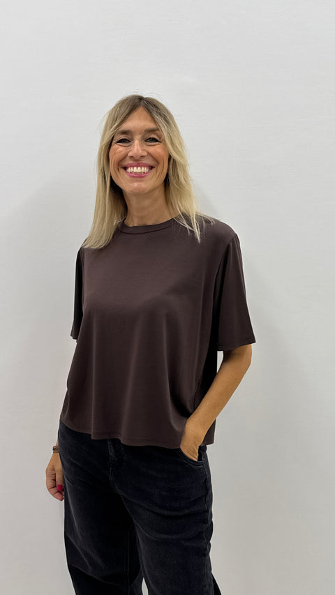 T-shirt Tullia  Marrone