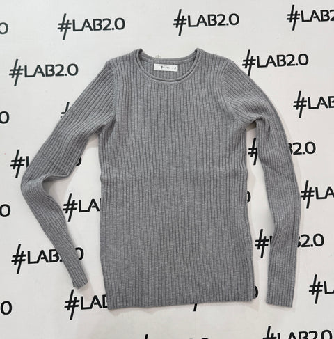 Basic Girocollo Grigio