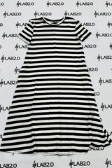 Abito Desire RIGHE Bianco Nero