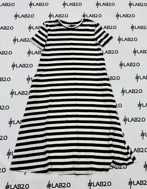 Abito Desire RIGHE Bianco Nero