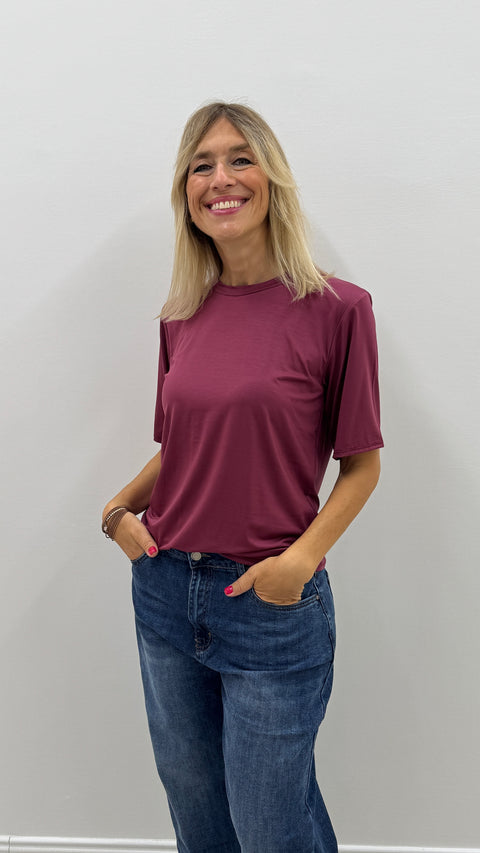 Camiseta Lorella Bordeaux