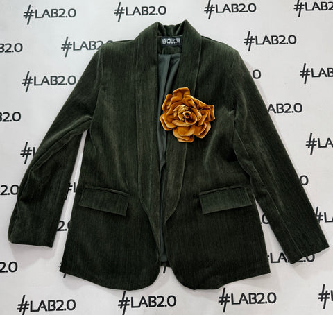 Blazer Velvet Militare