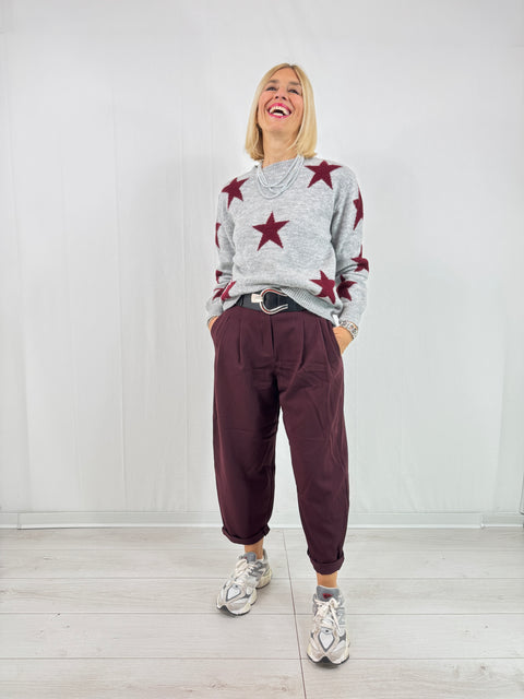 Maglione Stars Grigio
