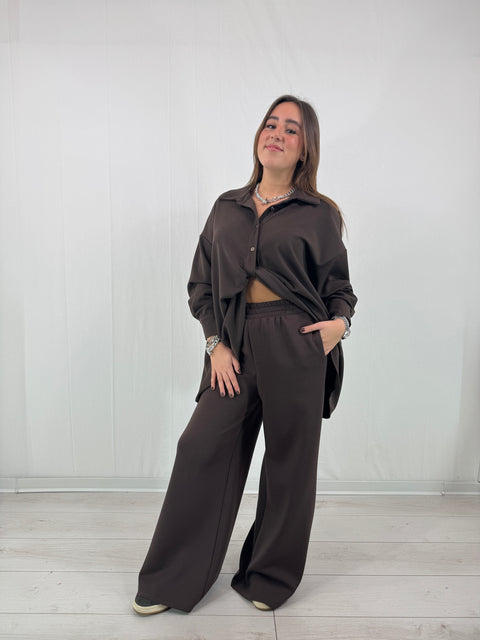 Camicia Teresa Marrone