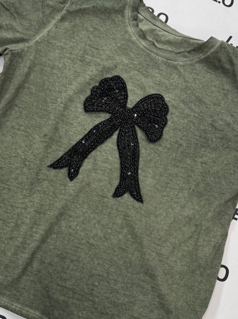 T-shirt Chic Verde Delavè