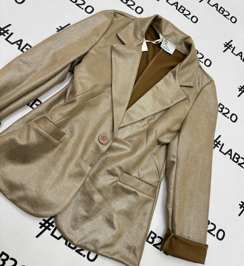 Blazer Ambra Glitter Tortora