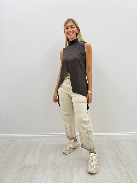 Camicia Elga Marrone