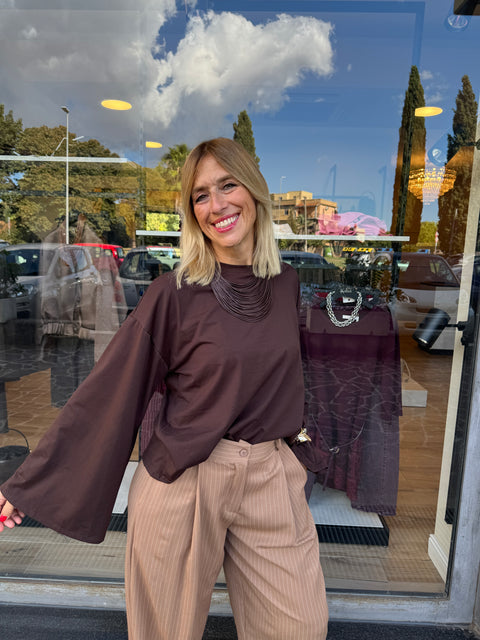 Maglietta Chanty Marrone