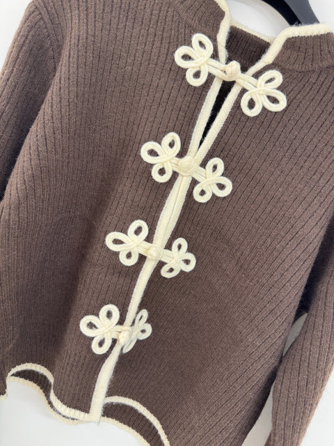 Cardigan Japan Marrone