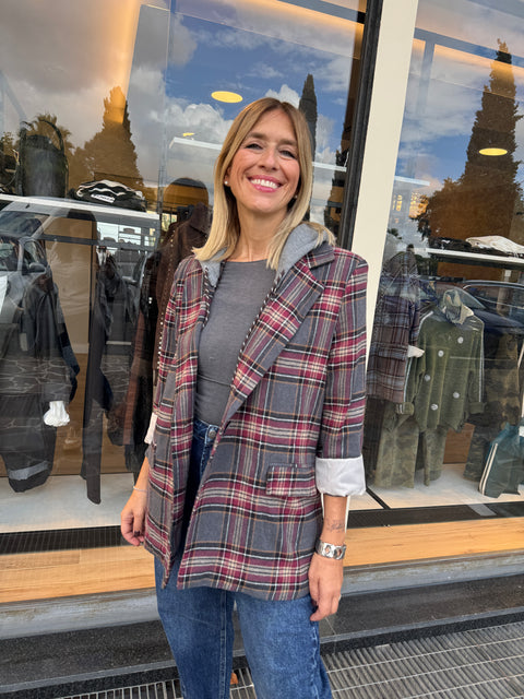Blazer Debora Bordeaux Grigio