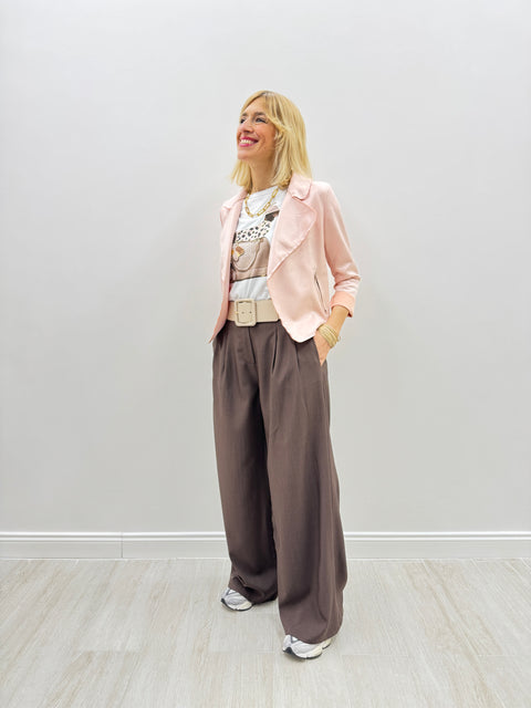 Giacchino Cora Glitter Rosa