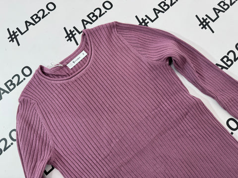 Basic Girocollo Ciclamino