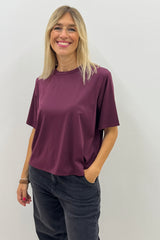 Camiseta Tullia burdeos