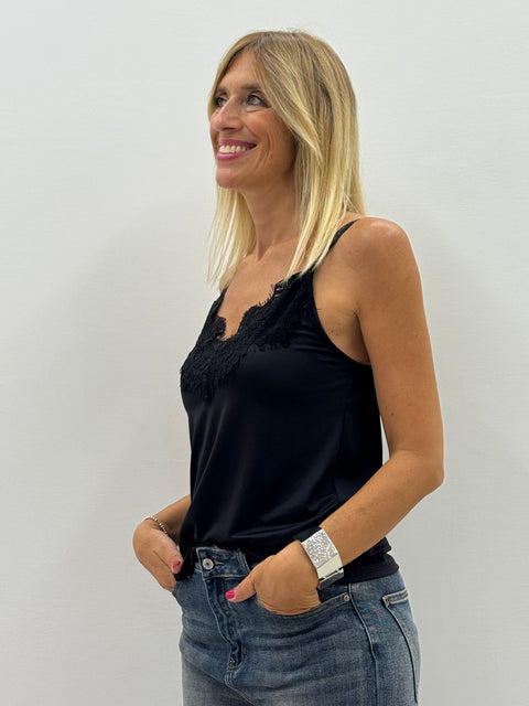 Top Elettra Negro