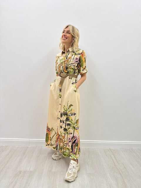 Vestido Alessandra Beige