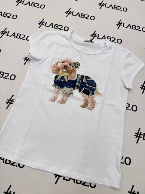 T-Shirt Barboncino Blu