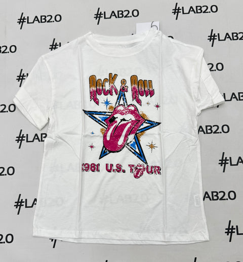 T-Shirt Rolling Bianca