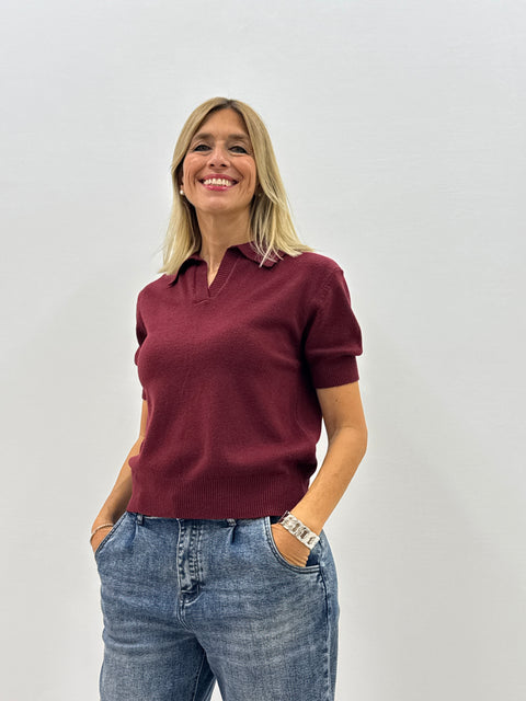 Polo Virginia Bordeaux