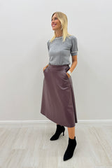 Jupe Shirin Bordeaux