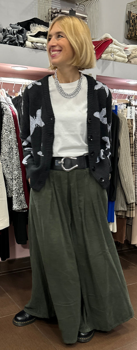 Cardigan Farfalle Nero