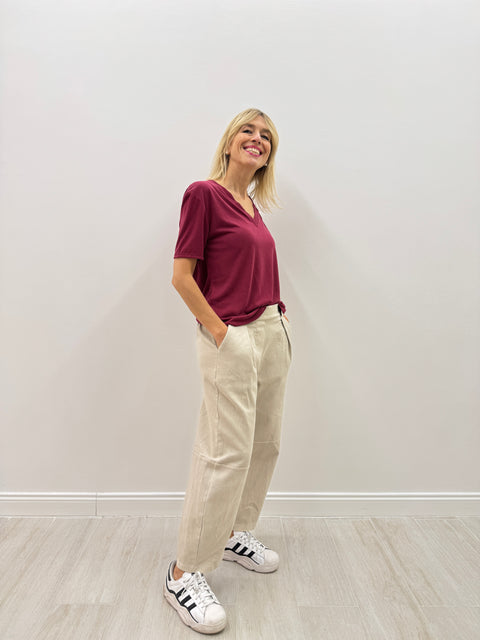 T-shirt Pia Bordeaux